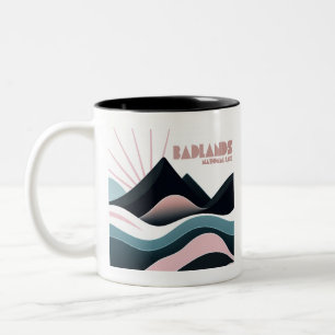 Badlands National Park Coloured Hills Two-Tone Coffee Mug