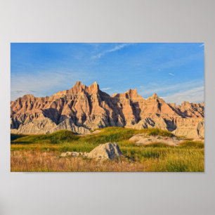Badlands National Park, Evening Poster