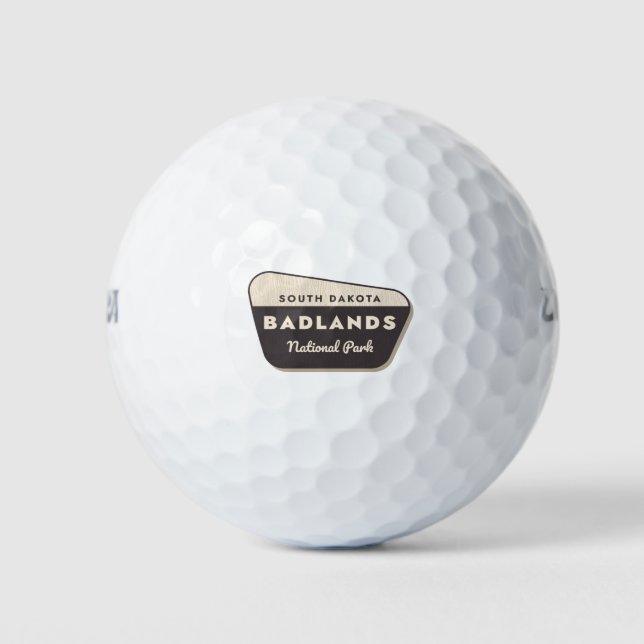 Badlands National Park Golf Balls (Front)