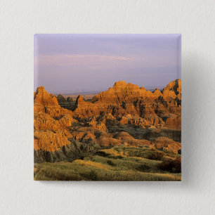 Badlands National Park in South Dakota 15 Cm Square Badge
