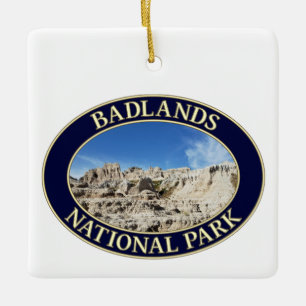 Badlands National Park in South Dakota Ceramic Ornament