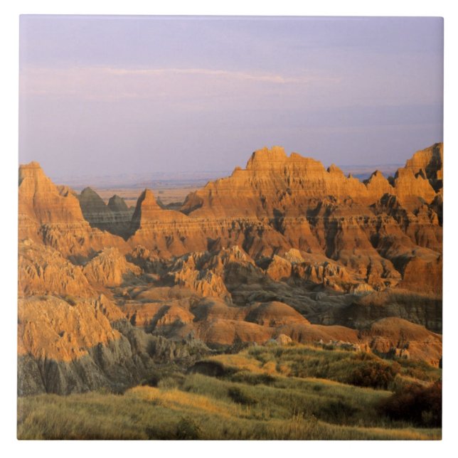 Badlands National Park in South Dakota Tile (Front)