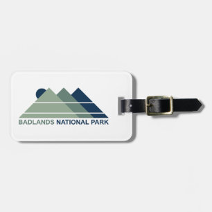 Badlands National Park Mountain Sun Luggage Tag