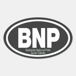 Badlands National Park Oval Sticker