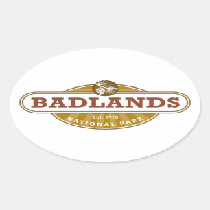 Badlands National Park Oval Sticker