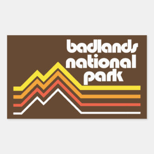 Badlands National Park Rectangular Sticker