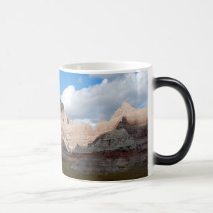 badlands national park scene deep blue cloudy sky magic mug