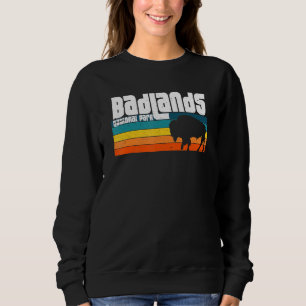 Badlands National Park Sd Vintage Sunset Love Hiki Sweatshirt