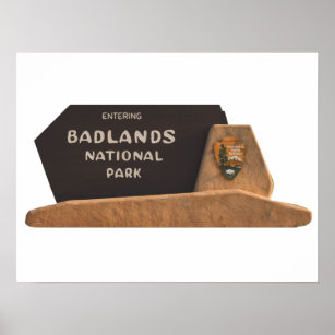Badlands National Park Sign