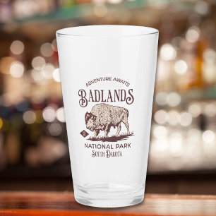 Badlands National Park South Dakota Funny Travel Glass