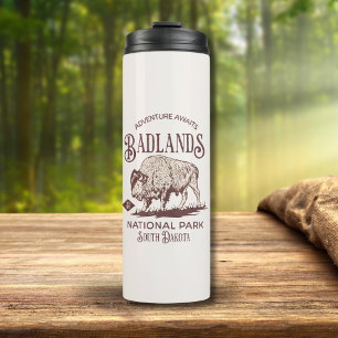 Badlands National Park South Dakota Funny Travel Thermal Tumbler