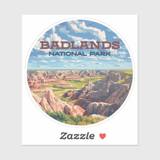 Badlands National Park South Dakota Landscape (Sheet)