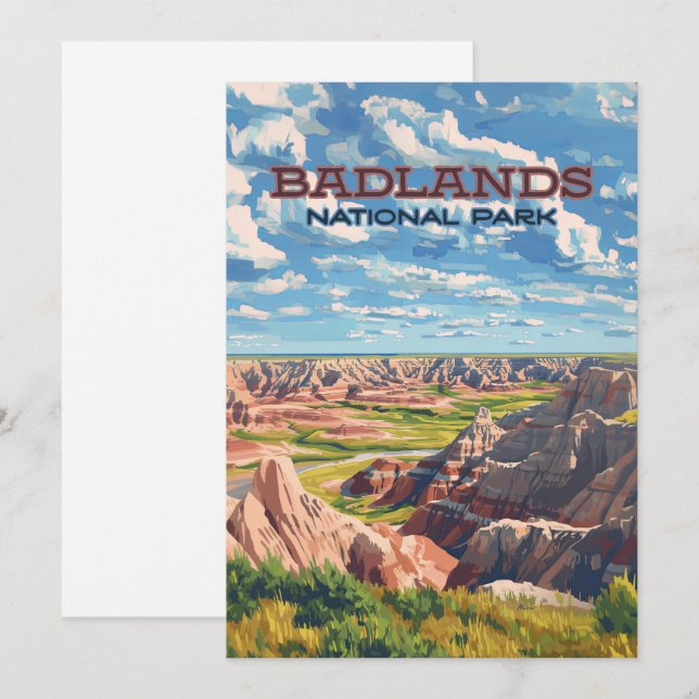 Badlands National Park South Dakota Landscape (Front/Back)