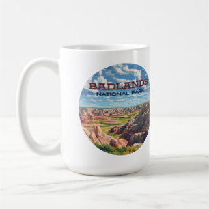 Badlands National Park South Dakota Landscape Coffee Mug