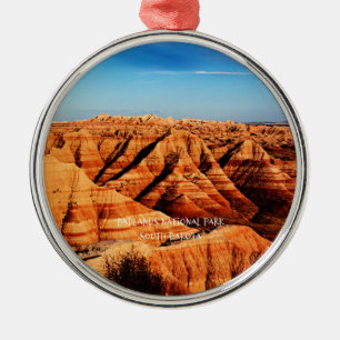 Badlands National Park,South Dakota Metal Tree Decoration