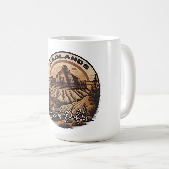 Badlands National Park South dakota road trip Coffee Mug (Front Right)