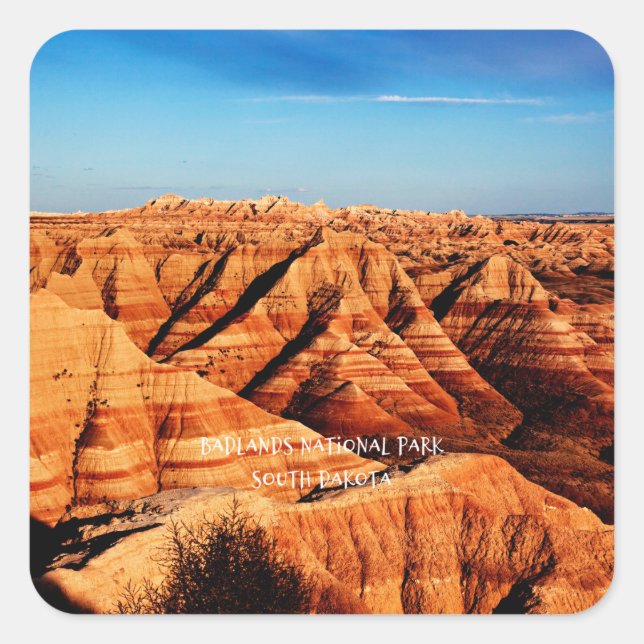 Badlands National Park,South Dakota Square Sticker (Front)