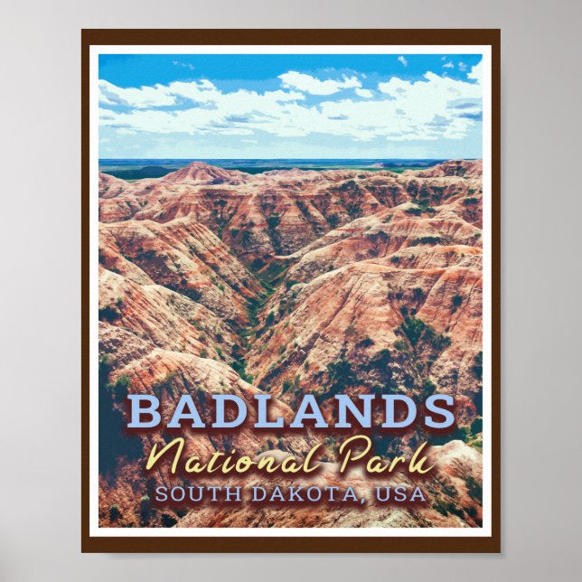 BADLANDS NATIONAL PARK - SOUTH DAKOTA USA POSTER (Front)
