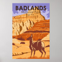 Badlands National Park South Dakota Vintage