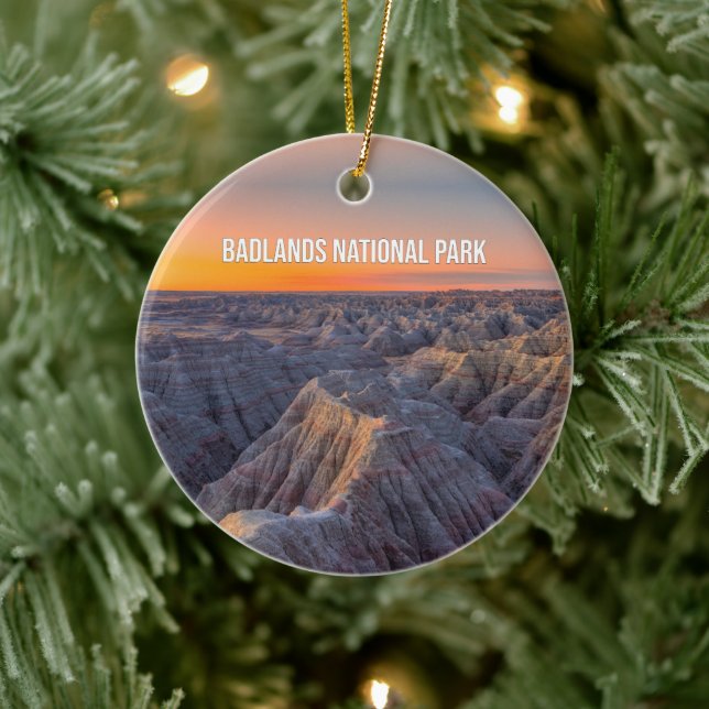 Badlands National Park Souvenir Ornament (Tree)