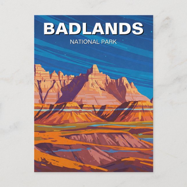 Badlands National Park Souvenir Postcard (Front)
