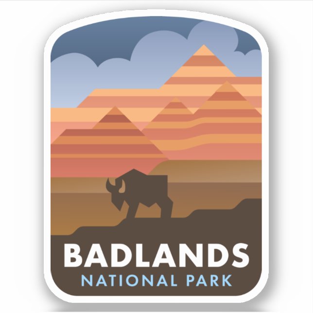 Badlands National Park Sticker (Front)