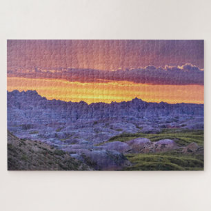 Badlands National Park Sunset, South Dakota Jigsaw Puzzle