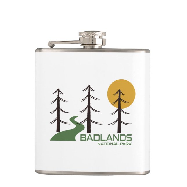 Badlands National Park Trail Hip Flask (Front)