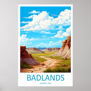 Badlands National Park Travel Print Wall Art