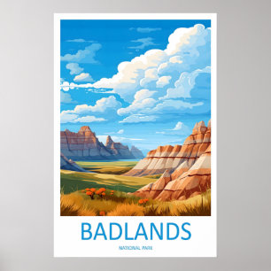 Badlands National Park Travel Print Wall Art