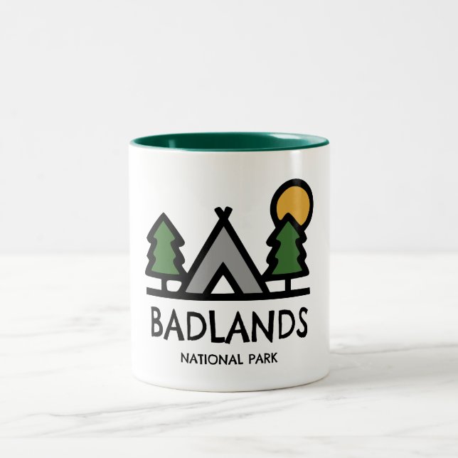 Badlands National Park Two-Tone Coffee Mug (Center)