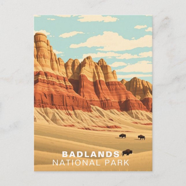 Badlands National Park USA South Dakota Postcard (Front)