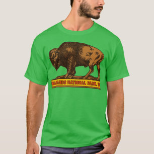 Badlands National Park Vintage Buffalo Souvenir T-Shirt