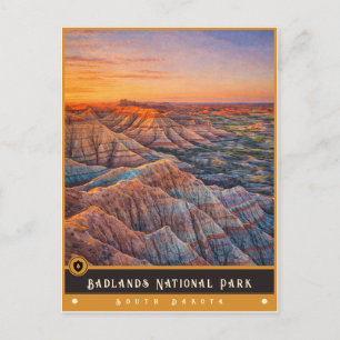Badlands National Park Vintage Postcard