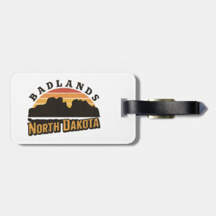 Badlands North Dakota Retro Luggage Tag