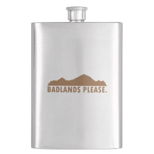 Badlands Please Hip Flask