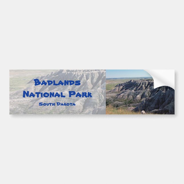 Badlands, South Dakota Bumper Sticker (Front)