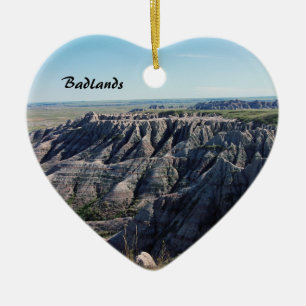 Badlands, South Dakota Ceramic Tree Decoration