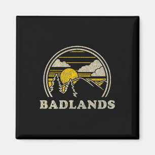 Badlands South Dakota Sd T Shirt Vintage Hiking Mo Magnet