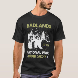 Badlands South Dakota Us National Park Camping Hik T-Shirt