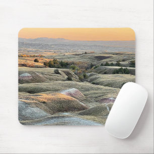 Badlands Sunset Dakota Landscape Mouse Mat