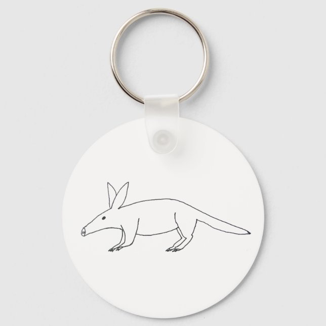 Badly Drawn Aardvark Key Ring (Front)