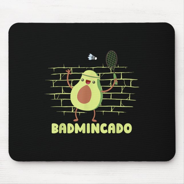 Badmincado - Racket Funny Player Game Match Badmin Mouse Mat (Front)