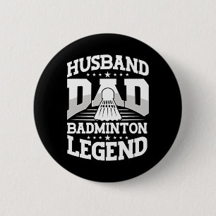 Badminton4 6 cm round badge