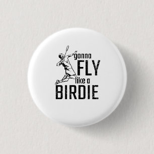 Badminton 3 Cm Round Badge