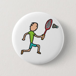 Badminton 6 Cm Round Badge