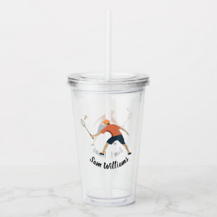 Badminton Acrylic Tumbler