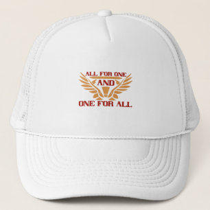 Badminton - All for one and one for all Trucker Hat