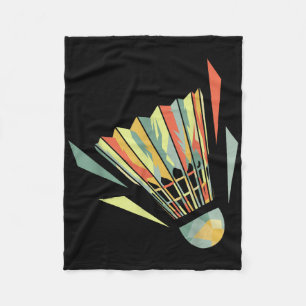 Badminton And Shuttle  Fleece Blanket
