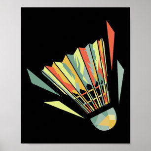 Badminton And Shuttle Poster